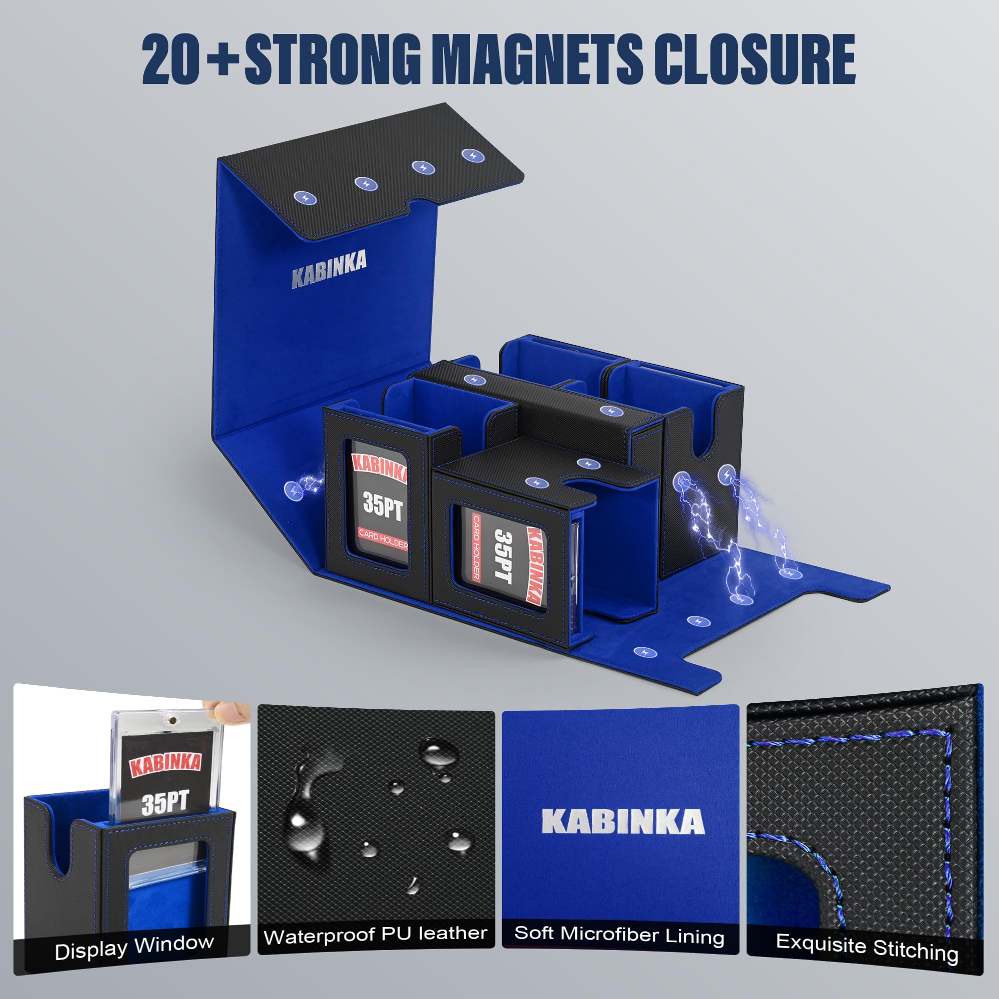 Kabinka large-capacity case fits double-sleeved decks up to 400+ cards.