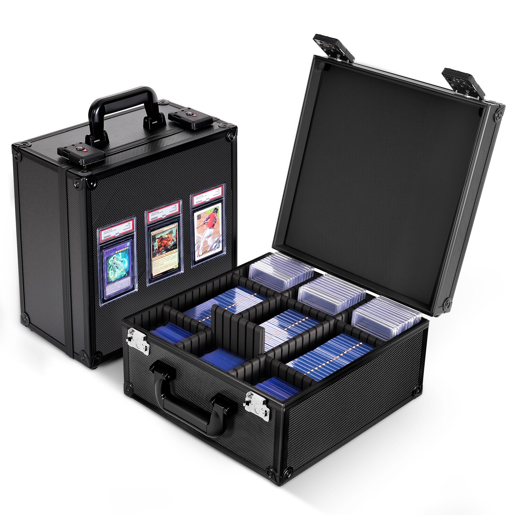 Kabinka Graded Card Storage Box with display window showcasing slabs securely.