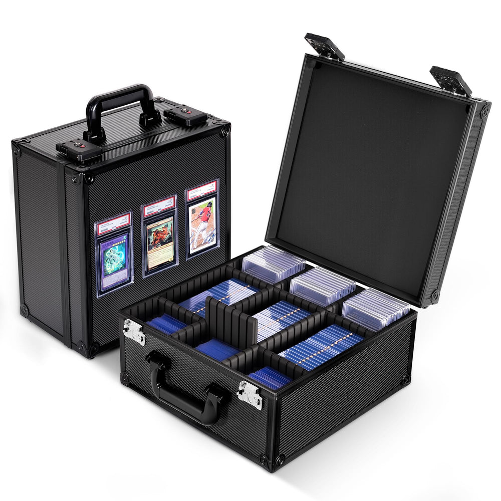 Kabinka Graded Card Storage Box with display window showcasing slabs securely.