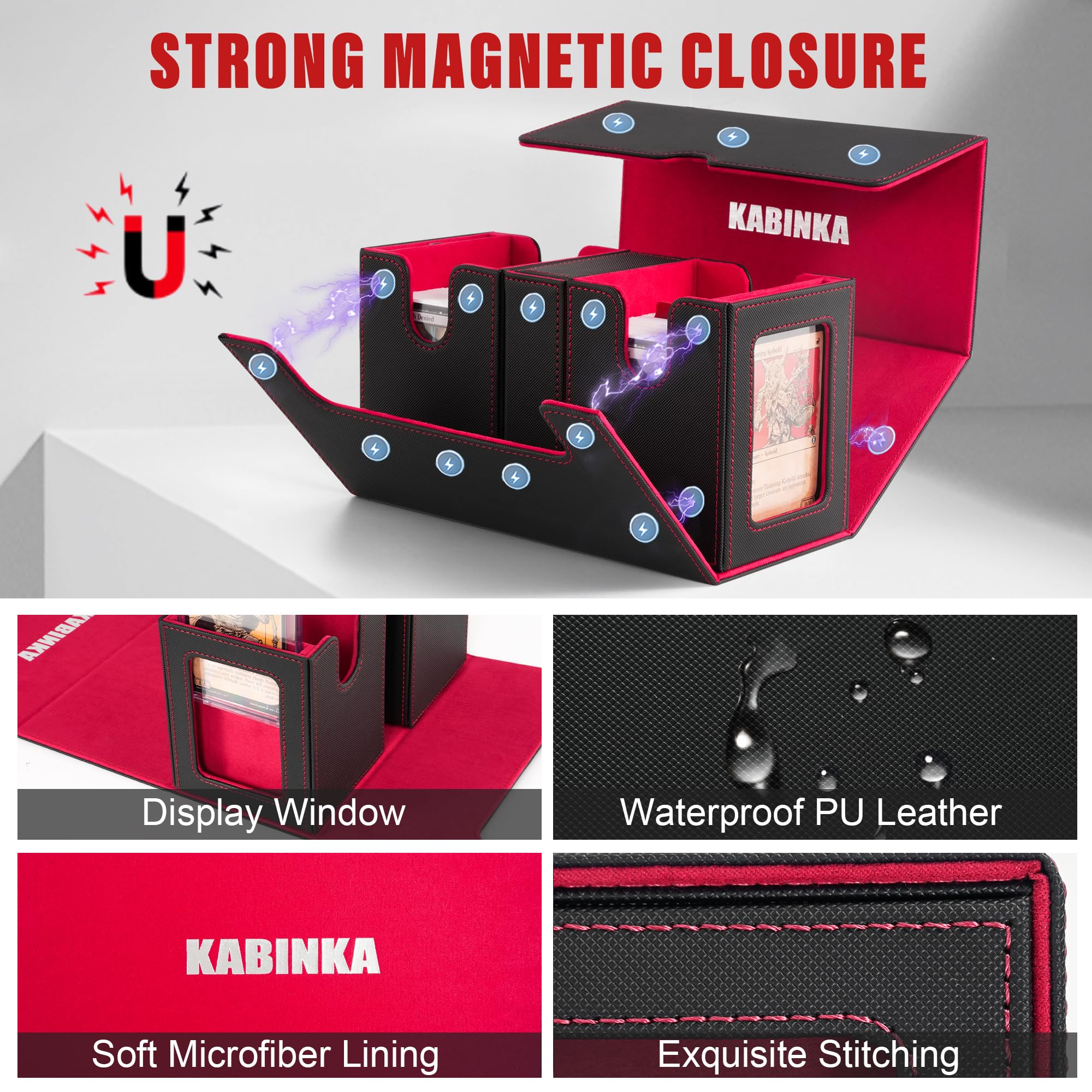 Kabinka PU leather exterior provides durable, water resistant protection during travel