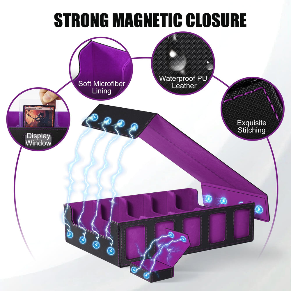 Includes five top loaders to protect sleeved cards during transport