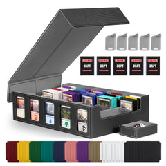Kabinka trading card storage box front view showing large 5-row capacity for MTG cards