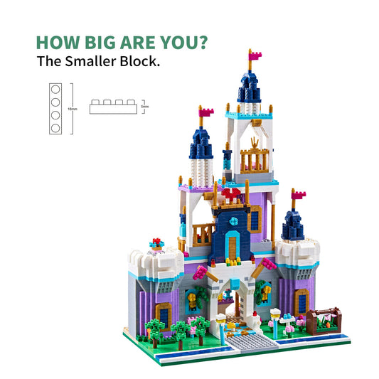 Kadablk architecture micro blocks with illustrated step-by-step booklet for guided building.