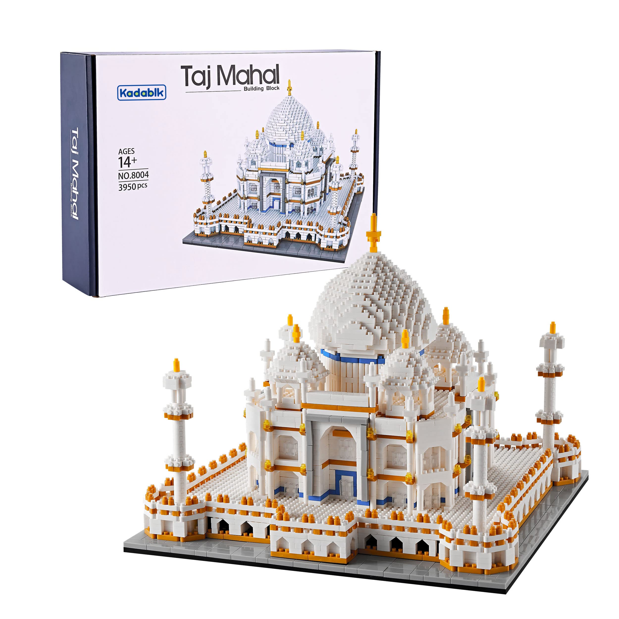 Kadablk Taj Mahal architecture kit with 3950 pieces for immersive building and display