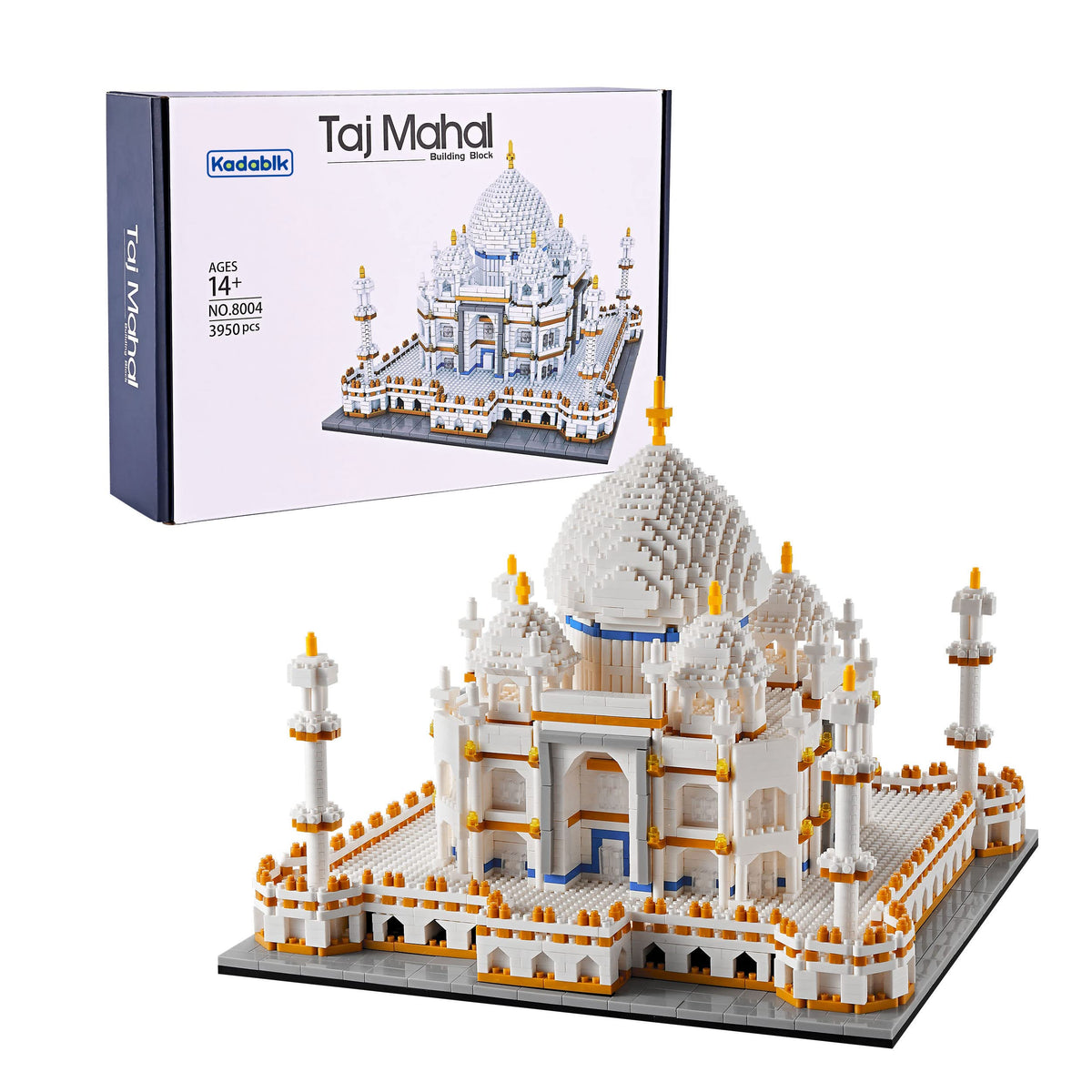 Kadablk Taj Mahal architecture kit with 3950 pieces for immersive building and display