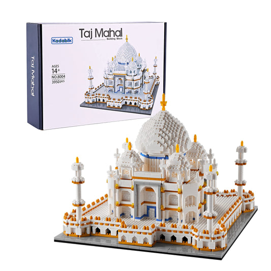 Kadablk Taj Mahal architecture kit with 3950 pieces for immersive building and display