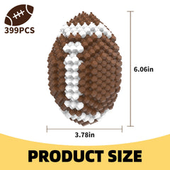 KADELE Football Block Set on a desk for stylish home or office display