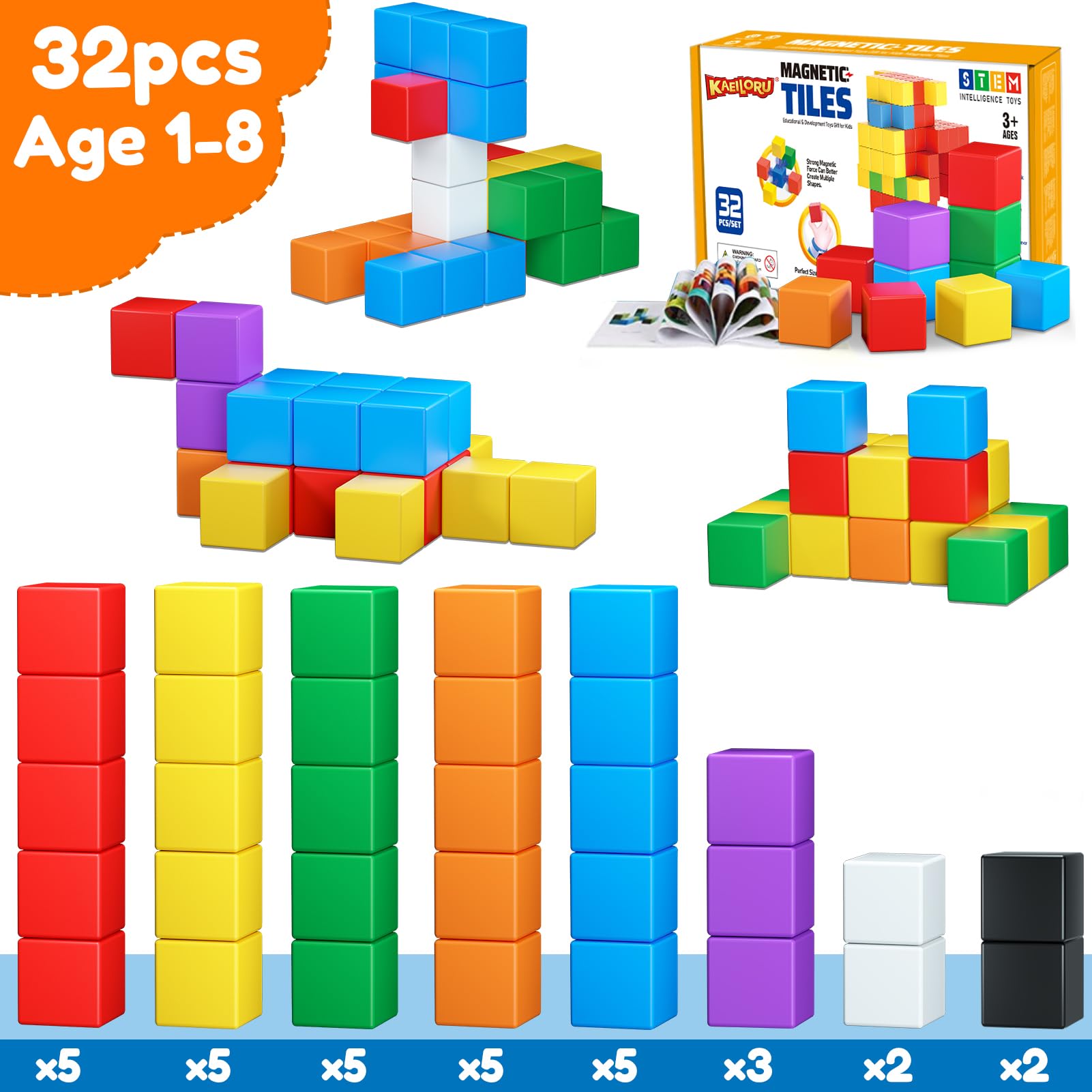 KAEILORU classroom activity-ready magnetic blocks for group learning