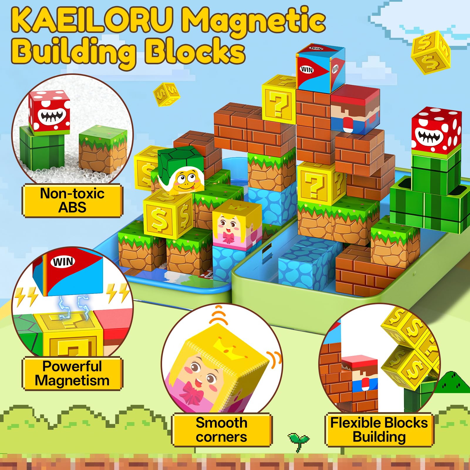 KAEILORU blocks suitable for ages 4-8 encourage hands-on exploration.