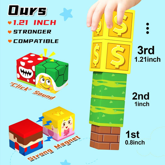 KAEILORU large-cubes STEM toy promotes spatial thinking and creativity.