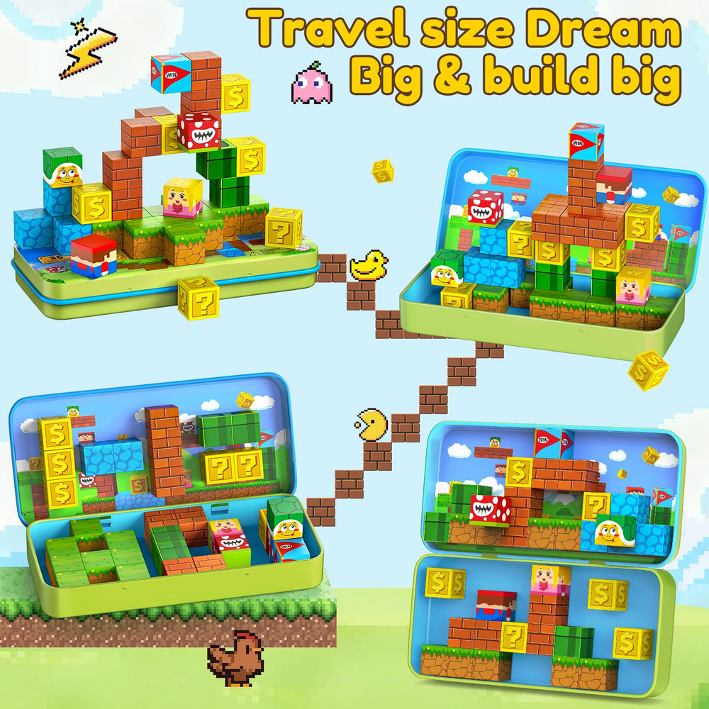 KAEILORU magnetic blocks STEM learning with versatile shapes for creative building.