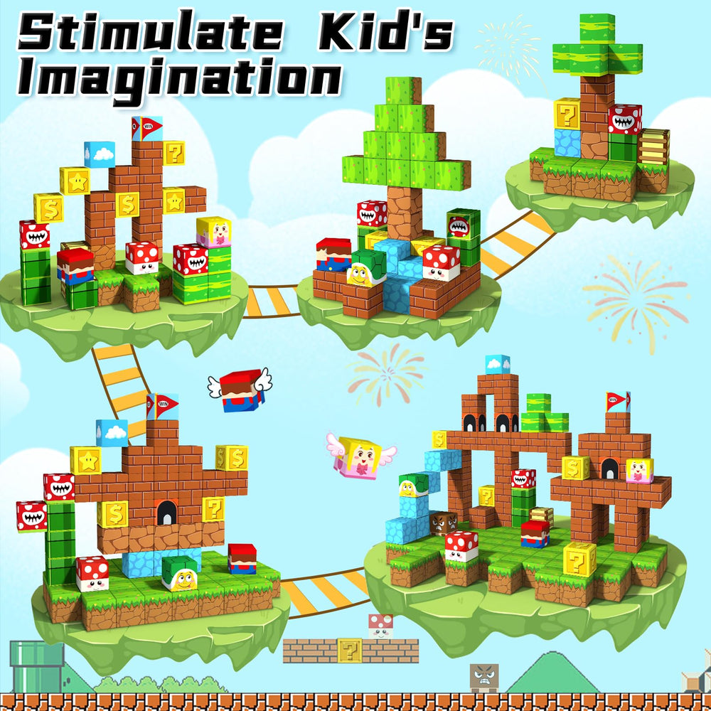 KAEILORU themed blocks offer bricks, stones, mushrooms for diverse play.