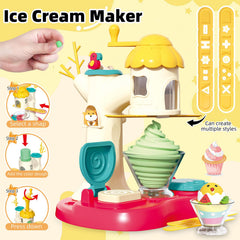 Kaelinda 77 Pcs Playdough Cake Maker with candles encourages imaginative play.