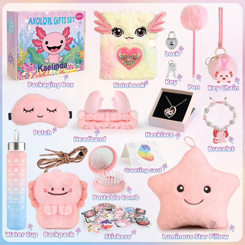 Kaelinda axolotl crossbody bag for carrying small treasures on adventures