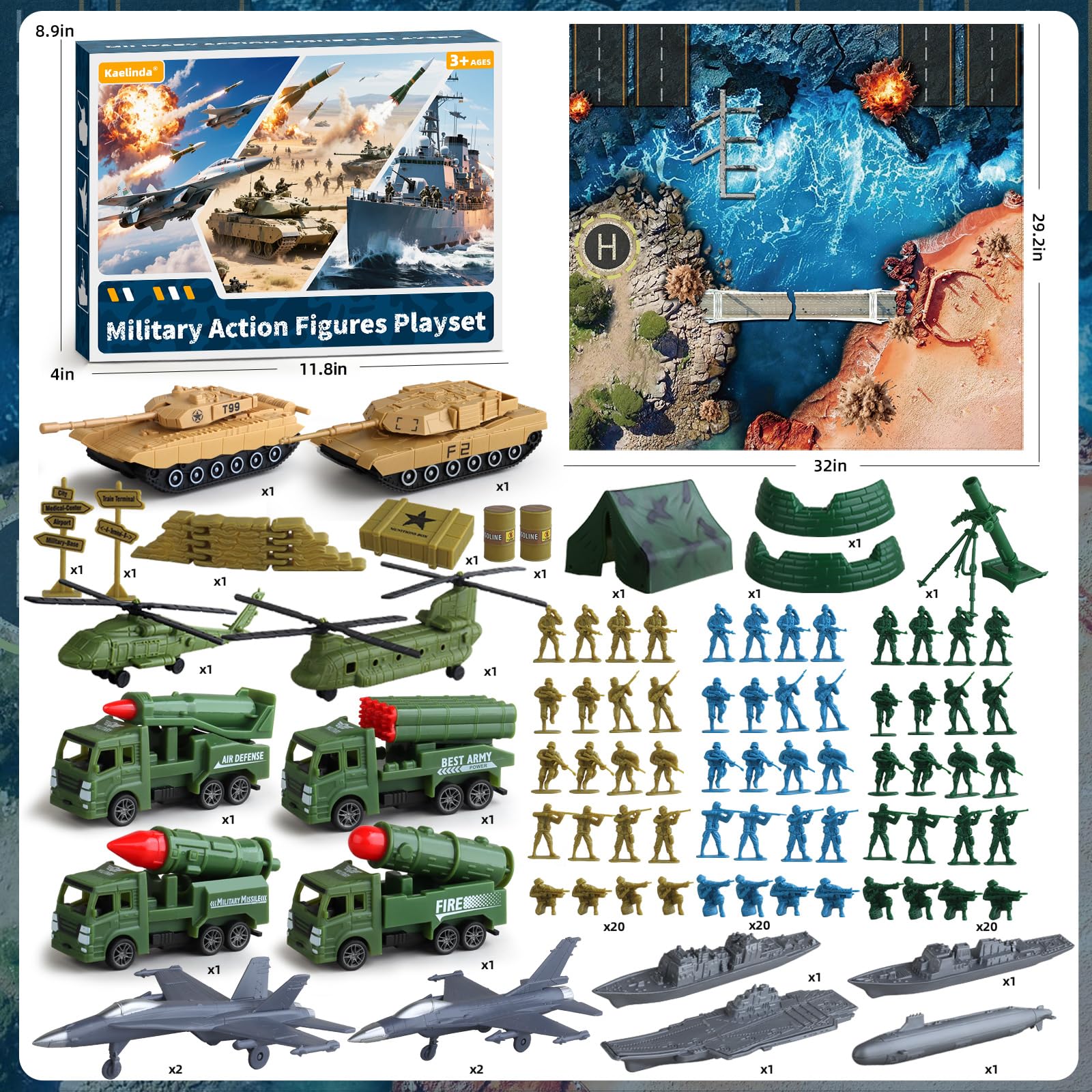 Kaelinda battle mat creates versatile play areas for dramatic scenes.