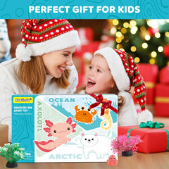 Gift-ready Kaelinda axolotl toy, ideal for birthdays and holidays.