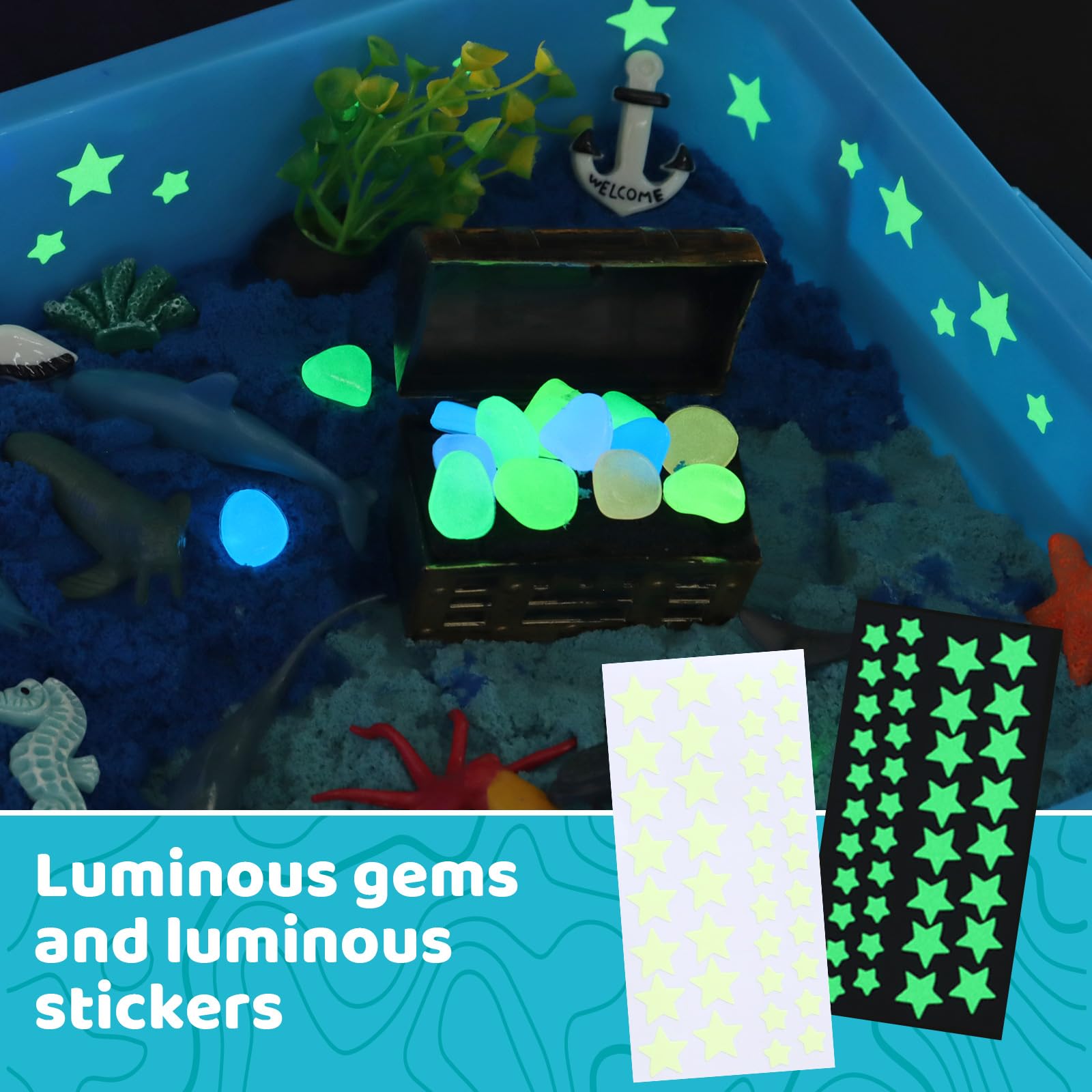 Kaelinda Ocean Animals—the 12-piece set—encourages tactile exploration and imaginative storytelling