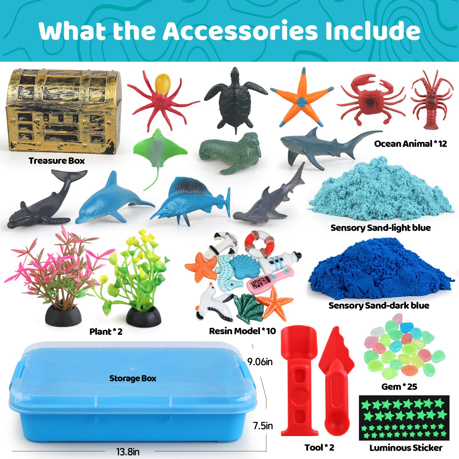 Kaelinda Ocean Sensory Bin makes a thoughtful gift for kids ages 3–8