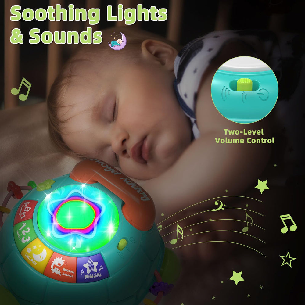Safe BPA free ABS turtle toy with rounded edges for gentle play.