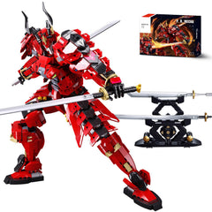 Kafei Samurai Mech with double swords for immersive action play and display.