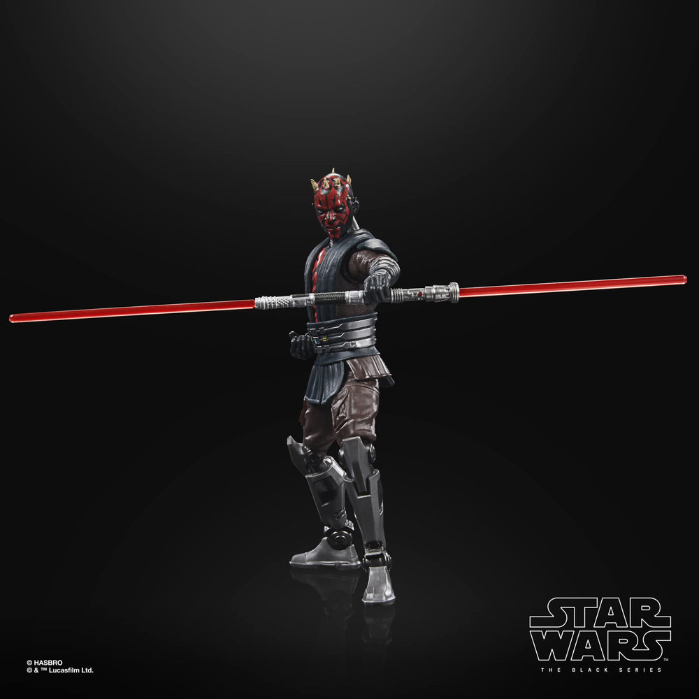 Käfer Darth Maul The Black Series figure side view ideal for showcasing details.