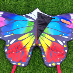 Kaiciuss butterfly kite 300ft line unrolling during launch for extended reach