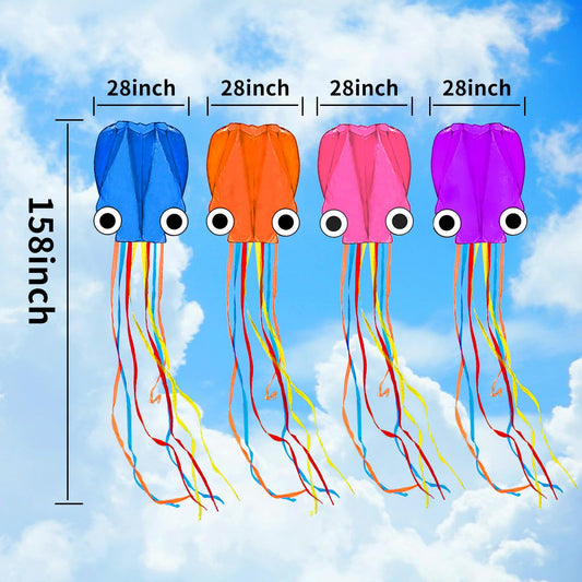 Kaiciuss octopus kite easy-setup highlighting no-assembly convenience for quick play