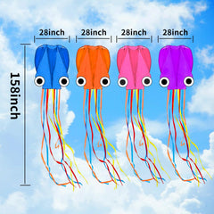Kaiciuss octopus kite easy-setup highlighting no-assembly convenience for quick play