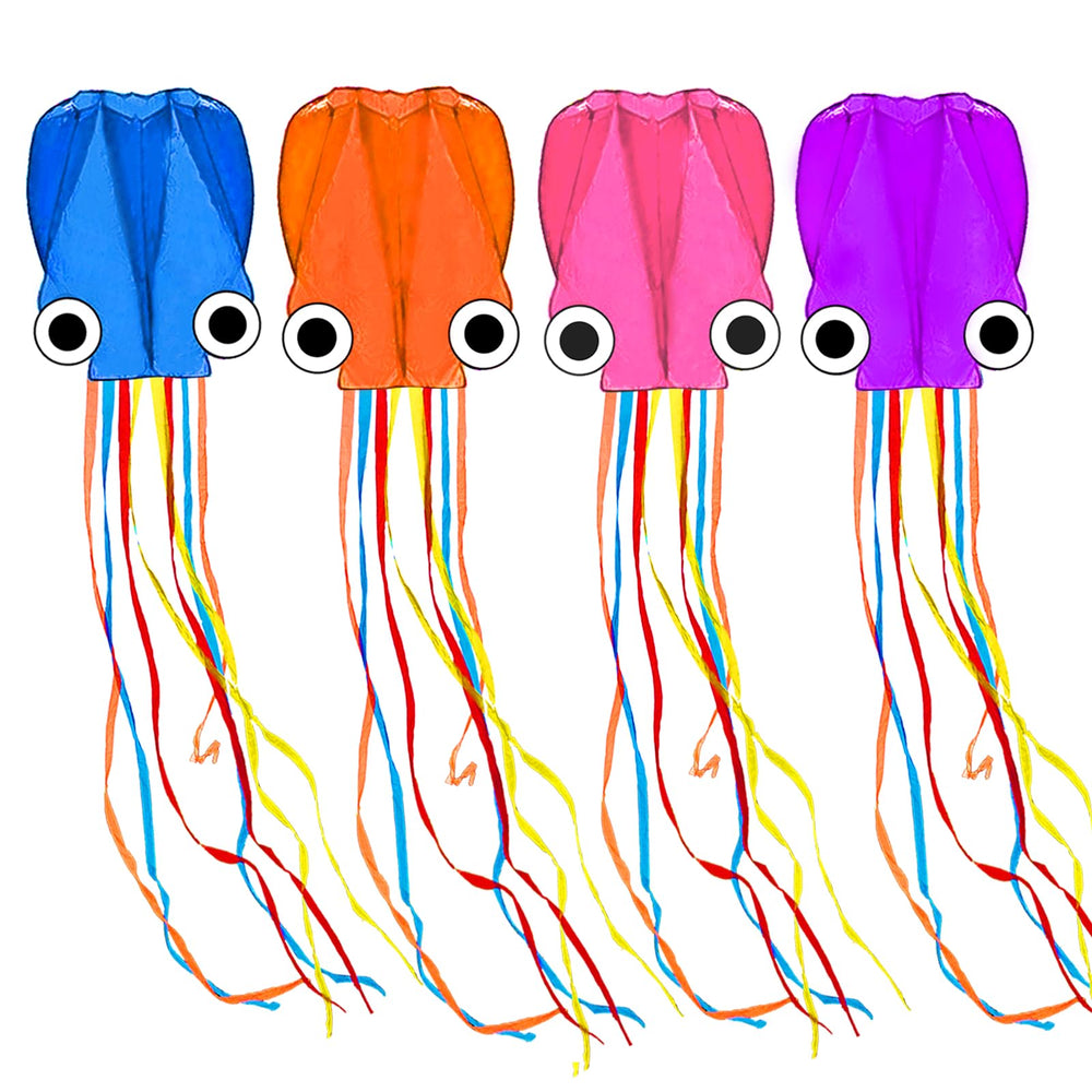 Kaiciuss octopus kite in flight with vibrant colors and steady control for family fun