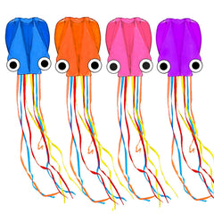 Kaiciuss octopus kite in flight with vibrant colors and steady control for family fun