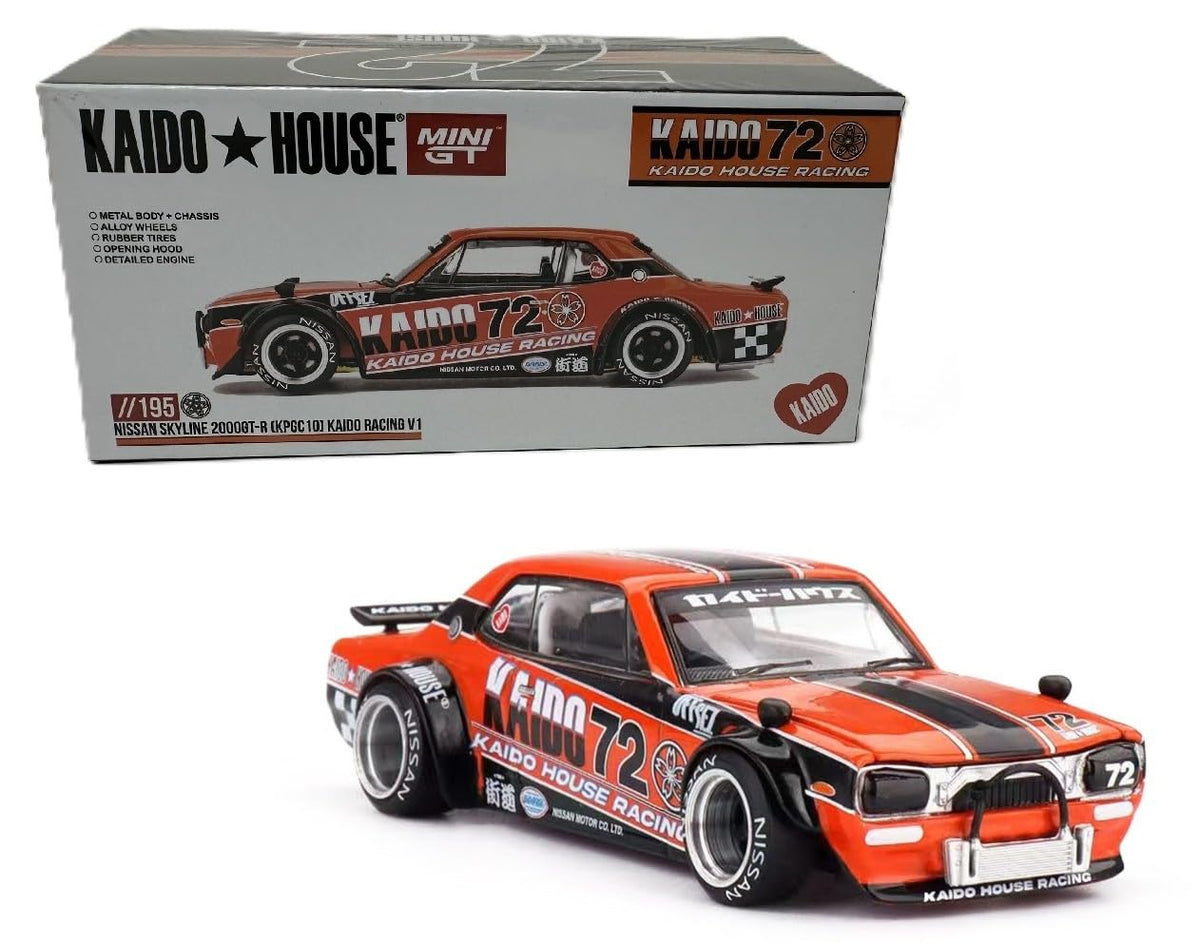 Kaido Racing Nissan Skyline 2000GT-R boxed presentation ideal for display collectors.