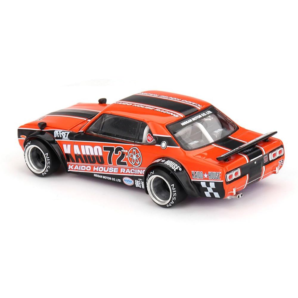 Kaido Racing Nissan Skyline 2000GT-R real rubber tires enhance authenticity on shelves.