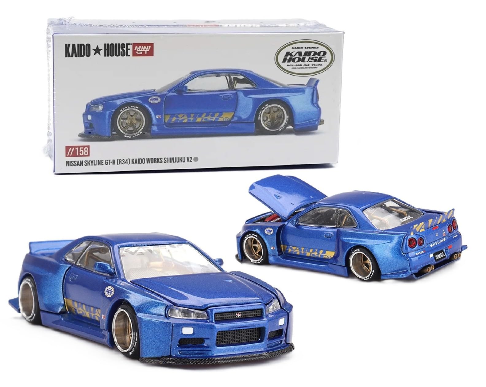 Kaido Works KHMG158 Shinjuku V2 Blue Aero side view for display