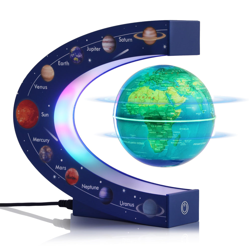 KAIMC magnetic levitation globe floating display for a striking desk centerpiece.