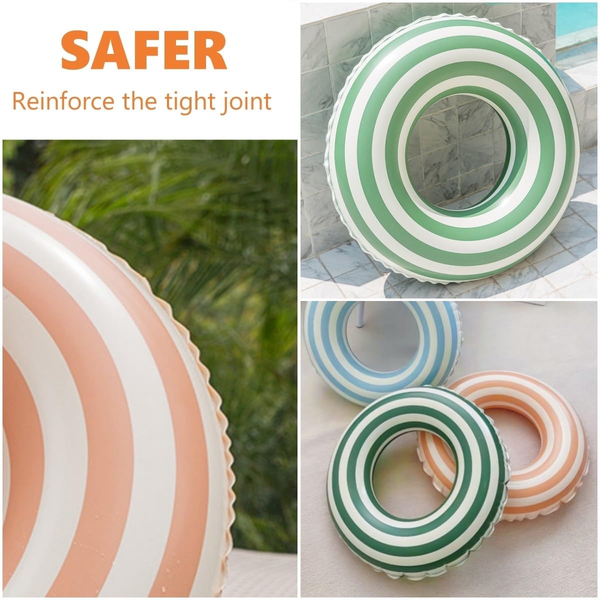 KAIMRED fruit and beach ball designs add colorful fun to pool play and celebrations.