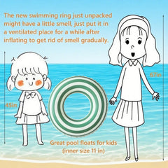 KAIMRED kids' float outer 23-inch ring, easy to spot in the water during family parties.
