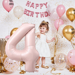 KAINSY large number 4 balloon for wedding and event photos