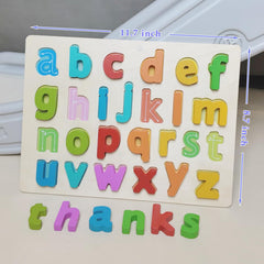 Kairsya colorful wooden letters inspire playful sorting and color-shape matching