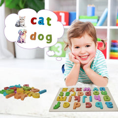 Kairsya lowercase blocks encourage hands-on letter recognition and sensory play