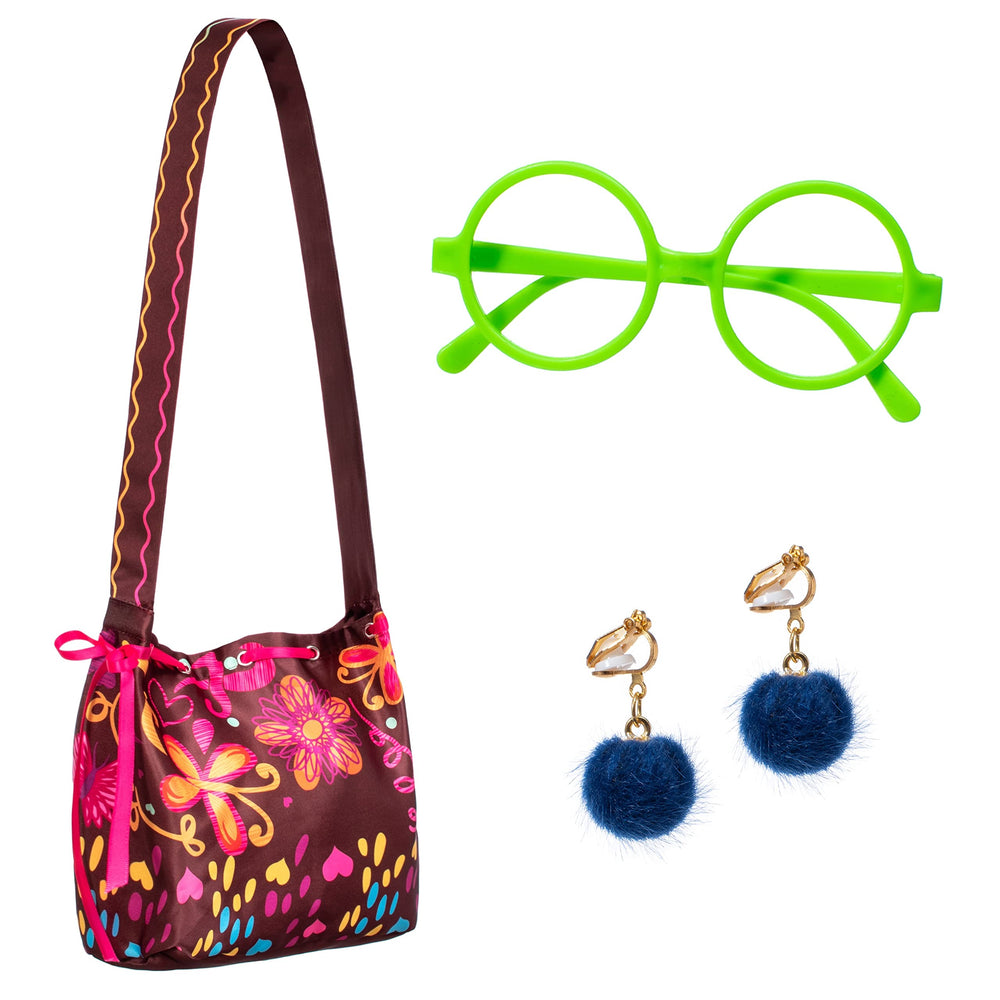 Kaisebile princess dress with colorful bag, ideal for birthdays and pretend play.