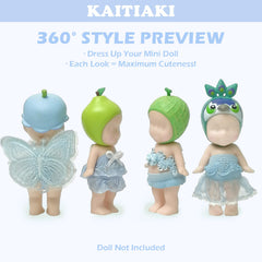 Kaitiaki Blueberry Fairy skirt for 3-inch Sonny Angel, pairs with multiple tops.