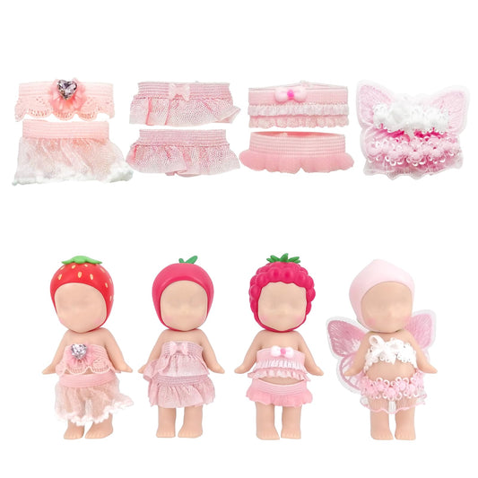 Kaitiaki Cherry Blossom Angel outfits on a 3-inch Sonny Angel for shelf-ready display
