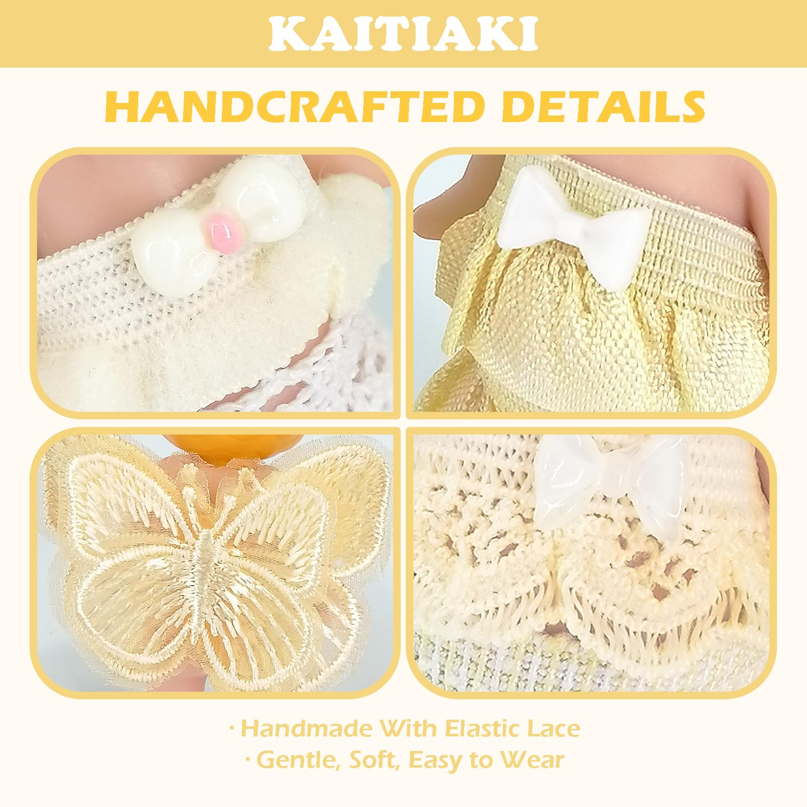 Kaitiaki Lemon Cream Dream doll display image shows versatile mix-and-match potential