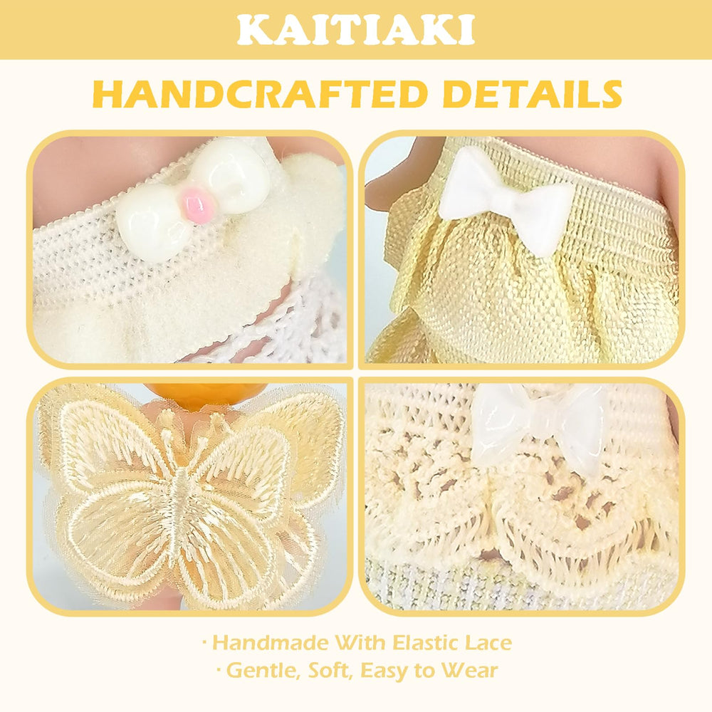 Kaitiaki Lemon Cream Dream doll display image shows versatile mix-and-match potential