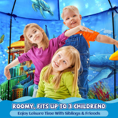KAIVEE Ocean Kids Play Tent durable fabric withstands daily adventures