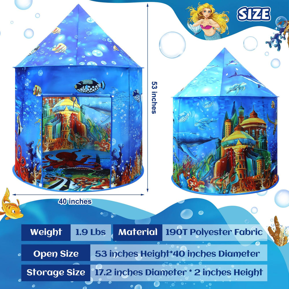 KAIVEE Ocean Kids Play Tent ideal indoor-outdoor use for versatile play environments