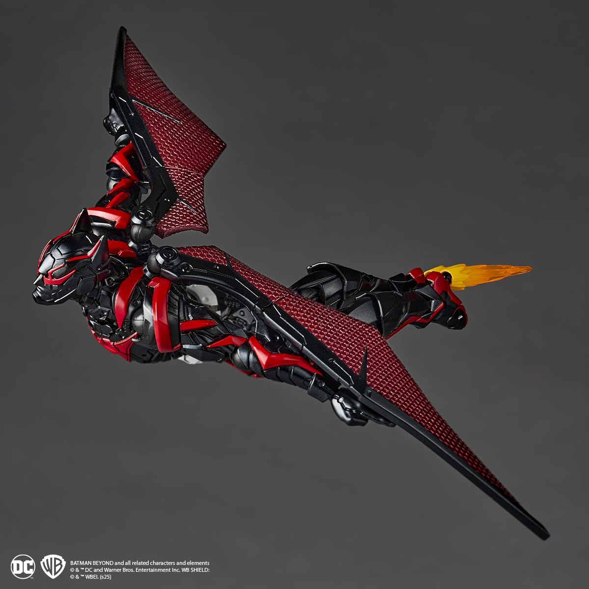 Kaiyodo Revoltech Batman Beyond figure in dynamic pose highlighting articulation