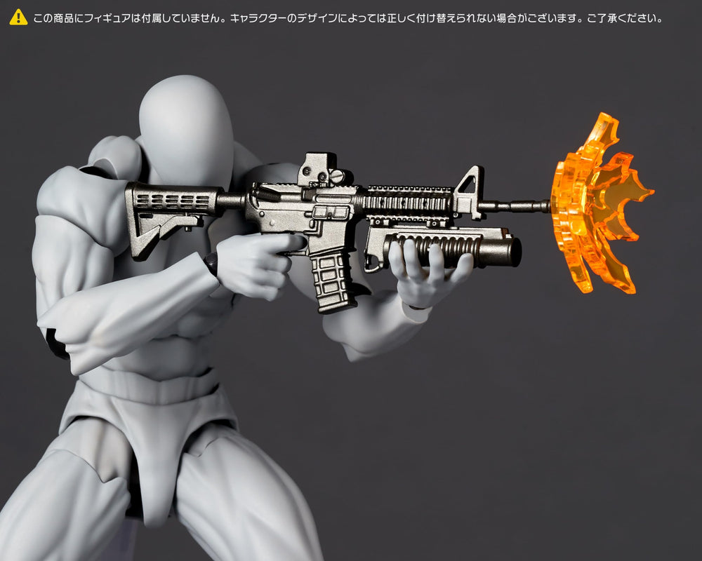 Kaiyodo Revoltech Volume 1 sniper-rifle bipod detail supports dramatic dioramas