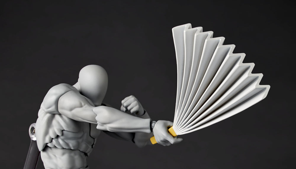 Kaiyodo Revoltech Volume 2 blood splash part for action scenes.