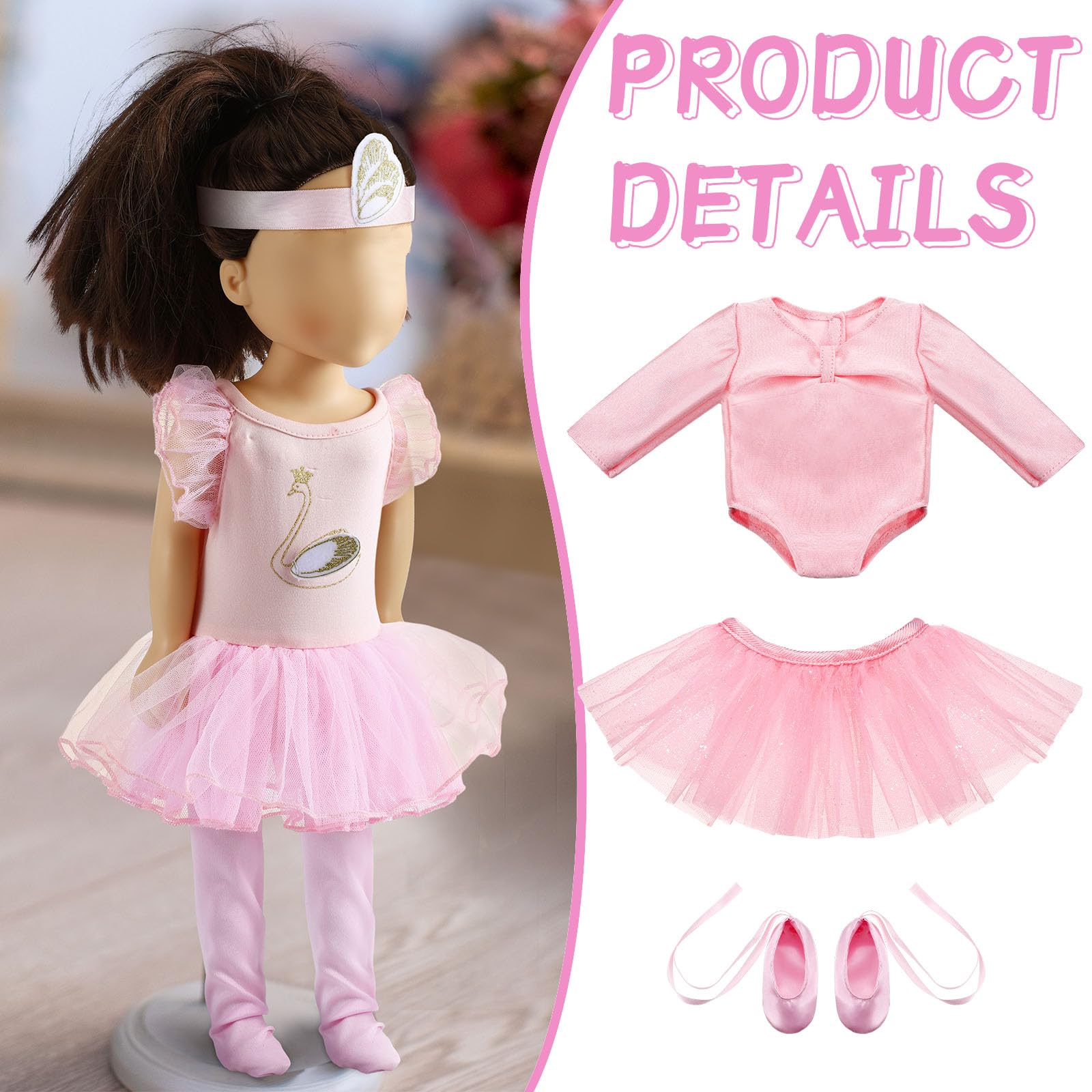 Kajaia 18-inch doll hairband keeps hairstyles neat during play
